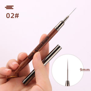 1PC Round Wood Handle Art Liner DIY Painting Brush Drawing Lines Stripe Flower Painting Pen UV Gel Brush