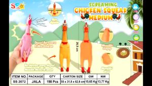 [A&D] Mainan Ayam Pencet Teriak Ayam Bunyi - Shrilling Screaming Chicken Ayam Teriak