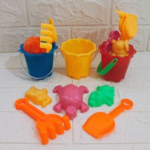 Mainan Cetakan Ember Bulat kecil Mini Tinggi 7Cm / Pasir Anak - Mainan Edukasi Cetakan