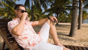 【Oufisun】Mens Shirt Summer Shirt Beach Wear Solid Color Casual Daily White Royal Blue Green Khaki Short Sleeve Band Collar Summer Clothing Apparel