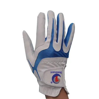 Dominant | High Quality Pearl Grey Sheepskin and PU Mens Golf Glove Right Hand
