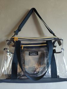 Rina Transparent PVC Clear Travel Shoulder Duffle Beach Bag