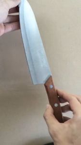 Dao Thái Ja pan Size Trung 30cm Lưỡi Dao Bằng Inox Cán Gỗ Siêu Bén cắt rau củ thực phẩm cắt gọt trái cây 2