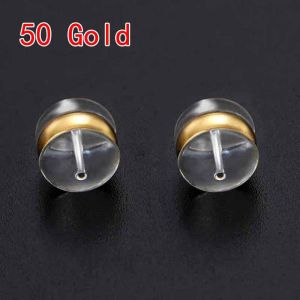 50pcs Rubber Earring Back Stoppers Plugs DIY Earrring Jewelry Making Findings Accessories Earrings Back Plug End Stoppers