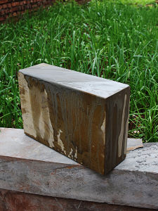 พิเศษ พิมพ์พื้นที่สีเหลืองขนาดใหญ่ 25 ปอนด์ หินล้างเล็บสีเหลือง สำหรับเชฟ หินล้างเล็บสำหรับหางมีด วัสดุหินสีเหลืองธรรมชาติ