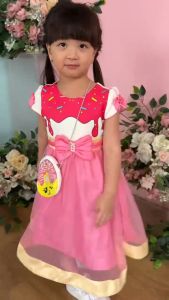 Two Mix Baju Anak Perempuan Cantik Bonus Gratis Tas Anak Cantik Bahan Kaos + Satin 4181