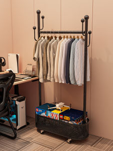 Space-Saving Metal Clothes Hanger for Bedroom Office Portable Stand Wardrobe Coat Rack No Assembly Required Universal Use