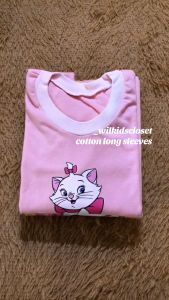 Longsleeve shirt for babies and kids ages 1 to 4 years old in plain and printed cotton fabric with cute graphic print for kids girls