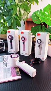 SS-026 Portable Cooling Fan | 4800mAh Rechargeable Mini Fan | 100 Speed Settings | LED Display | Handheld & Desktop Dual Use