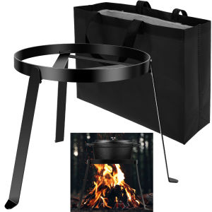 แคมป์ไฟขาตั้งขาตั้งกล้อง Stable Fire ขาตั้งกล้องเหล็กหล่ออเนกประสงค์เปิด Camping ขาตั้งกล้องทนความร้อนย่างเปิดไฟขาตั้งทําอาหาร