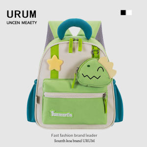 URUM Kindergarten Boys Backpack Blue Lightweight School Bag Cute Outdoor Travel Bag with Padded Shoulder Straps And Water Bottle Pocket