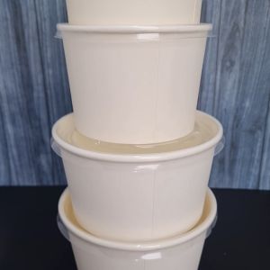 Mangkok Kertas Putih 17 oz 500 ml / Paper Bowl Polos / Paper Bowl Putih / Mangkok Es / Mangkok Kertas Putih (25 pcs)