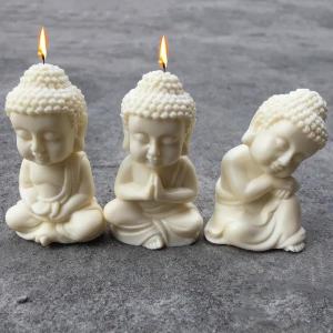 Khuôn Silicon 3D Hình Tượng Phật Để Tự Làm Nến Thiền Tụng - Dụng Cụ Đúc Nhựa Epoxy Làm Xà Phòng & Làm Đá Màu Ngẫu Nhiên