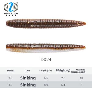 Soft Worm Lure T-shaped Noodle Mimic Bait