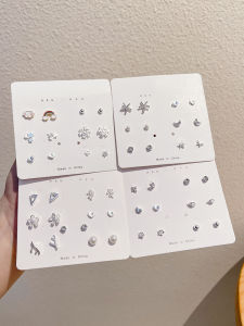 Elegant Pearl Cluster Design Week Set ต่างหูหยกน้ําสําหรับผู้หญิงสไตล์ญี่ปุ่นและเกาหลีใต้ Simple Classy อเนกประสงค์