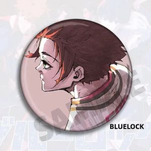 Bandai | Blue Lock Anime Huy Hiệu Pin Thổ Cẩm Móc Khóa Isagi Yoichi Bachira Meguru Chigiri Hyoma Kunigami Rensuke Cosplay Tặng ACG Trang Trí