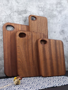 Real Wood Utzhan Wood Cutting Board Childrens Supplementary Food Board Fruit Cutting Board Bread Board Unpainted Steak Board Tray