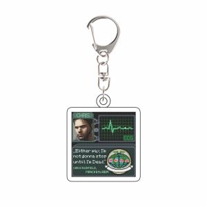 Bandai | for RE Game New Peripheral Chris Redfield Ada Wong Leon S Kennedy Jill Valentine Acrylic Keychain Backpack Pendant Fans Gift