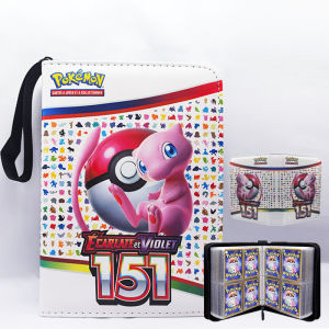 Takara Tomy | 400pcs Pokemone Card Album PU Zipper Photo Collection Book - Anime Figure Hobby File for Kids Toy Gifts in Stock