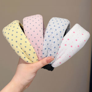 Colorful Star Dot Face-Slimming Versatile Hair Band Set
