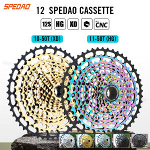 Lexon | SPEDAO 12 Speed MTB Cassette 10-50T 11-50T HG XD Freewheel Full CNC Super Light Mountain Bike Flywheel Bicycle Cassette For MTB