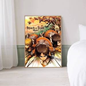 Moetch | Vintage Anime A-Attack On Titan Anime Posters Sticky Whitepaper Prints Posters Artwork Kawaii Room Decor