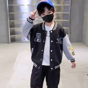 เสื้อแผ่นแช่เด็กชาย แผ่นเจ็คเก็ตของเด็กชาย เสือกันหนาวเด็ก ดีไซน์ลายหมีแฟชั่นเกาหลี สื้อแช่เจ็คเก็ตผ้าฝ้ายหลวมสำหรับเด็กชาย 23825