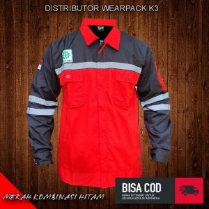 Wearpack Safety Pria dan Wanita Atasan/ Seragam Kerja/ APD Safety K3/ Lengan Panjang