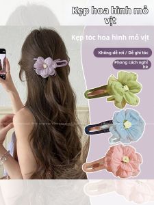 PINK EMPRESS | Summer Purple Flower Hair Clip One-Word Duckbill Clamp