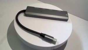 Hub USB-C 5 Cổng Hỗ Trợ HDMI 4K Tương Thích Sạc Nhanh PD USB 3.0/2.0 Dành Cho MacBook iPad Samsung - Cổng Sạc Type-C