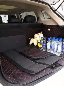 SOARFLY Car Storage Box PU Leather High Capacity Auto Multiuse Car Trunk Storage Vehicle Organizer