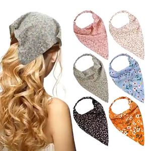 ผ้าคาดผม ผ้าคาดศรีษะทรงสามเหลี่ยม ผ้าร่มใส่สบายไม่อับ พร้อมส่งจากไทย