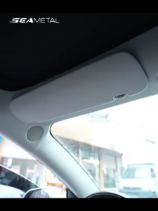 SEAMETAL Car Makeup Mirror Sun Visor Mirror with Led Light Three-level Brightness Cermin Mekap Pandang Belakang Kereta