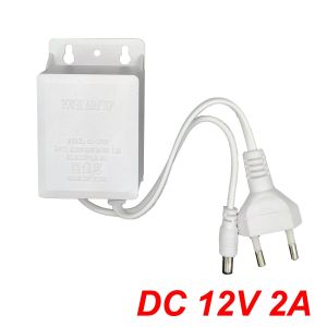 AC 110-240V DC 12V 2A Power Adapter EU Outdoor Waterproof Supply Charger Europe Universal Adapter Converter for LED Light Strips