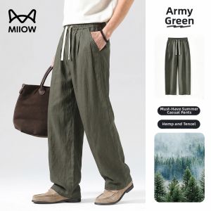 MiiOW | Cool Light Thin Mens Tencel Hemp Trousers