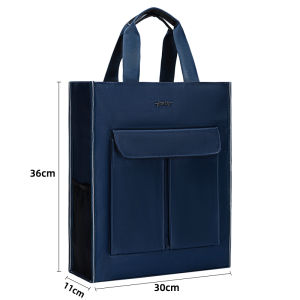 Waterproof Bag Fashion Canvas Handbag Soft Polyester Material Travel Training Art Supplies Computer Briefcase Lunch Bag