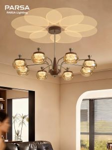 PARSA | French Crystal Elegant Antique-Style Living Room Chandelier