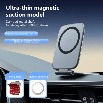 Seamital Nam Châm Gắn Ô Tô Giá để điện thoại có thể gập lại chống rung Navigation được gắn vào xe đứng di động