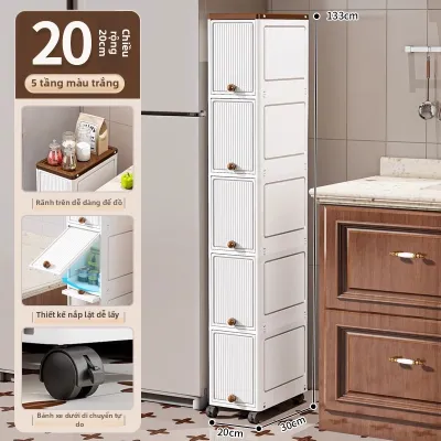 HAOMEIJIA | Tủ Lưu Trữ Khe Hở Đa Năng Mỏng