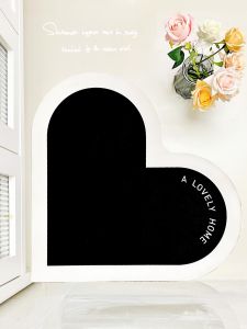 พื้นรองเท้ารูปหัวใจดูดซับน้ำสำหรับประตูห้องน้ำ พื้นรองเท้ากันลื่นสำหรับบ้าน พื้นรองเท้ารูปหัวใจสำหรับประตูหน้าบ้าน ป้องกันการเปื้อน