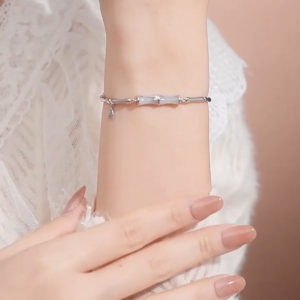 Gelang Segmen Bambu Giok Hetian - Membawa kesehatan dan keberuntungan