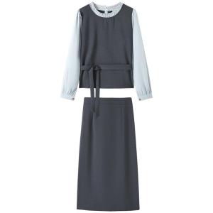MUTU | Korean Style Pseudo-two-piece Dress