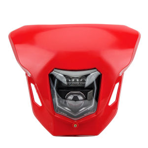 Motorcycle LED Headlight E24 Supermoto HI/LO Beam DRL Light Dirt Bike Headlamp For Honda CRF 125 250 450L 450RL CR XR Motocross