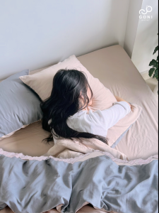 Bộ chăn mền ga gối GONI FRESH màu Xám Beige - Ga drap giường bo chun cao 4-25cm kích thước 1m 1m2 1m4 1m6 1m8 2m2