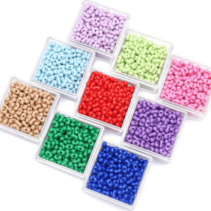 5g Acrylic Solid Color Beads Peanut Multicolor Loose Spacer Beads For Handmade Bracelet Necklace Keychain DIY Jewelry Craft Making Accessories