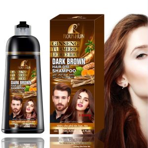 Dầu Gội Nhuộm Tóc Màu Nâu Sẫm 420ml Dành Cho Tóc Bạc Nhuộm Tóc Tự Nhiên Tức Thì Lâu Trôi Dành Cho Nam & Nữ