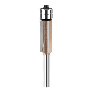 Mingren | Professional Straight Trimming Router Bit Alloy Triple Flute Dual Bearing 6.35mm