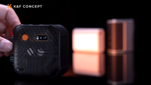 K&F LED Video Light Bi-color temperature portable vedio light (Black) ไฟวิดีโอ LED แบบพกพา ชาร์จไฟได้ หรี่แสงได้ 15 เอฟเฟกต์แสงสําหรับ Vlog