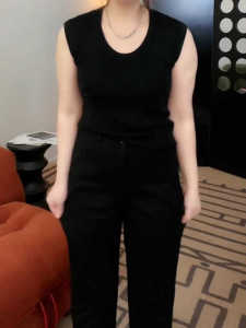 plus Size Sleeveless Knitted Vest Versatile Simple Inner Wear Summer New Style Slimming Outerwear Base Layer Hide Underarm Fat