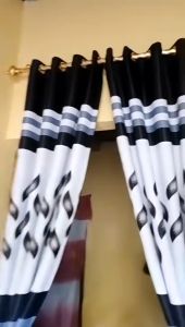 Gorden blackout import mewah gorden jendela pintu Aresta motif hijau terbaru kekinian elegen mewah